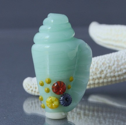 janeperala-designs-conch-shell1 Turquoise Conch Shell by Jane Perala Designs