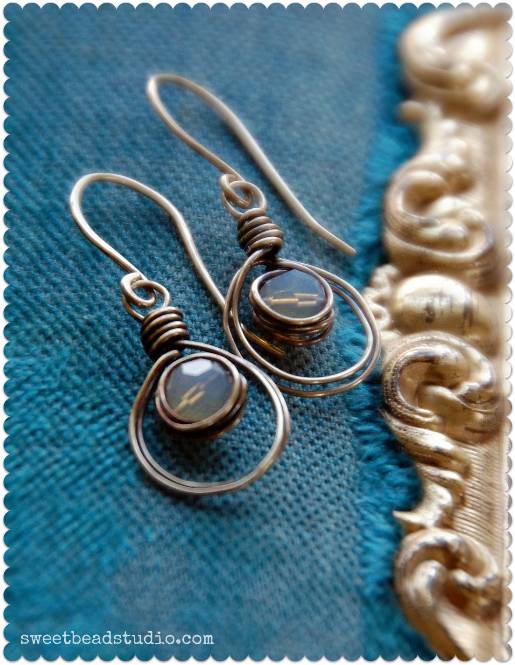 -Easy Wire 2012_ BrassCrystal Earrings