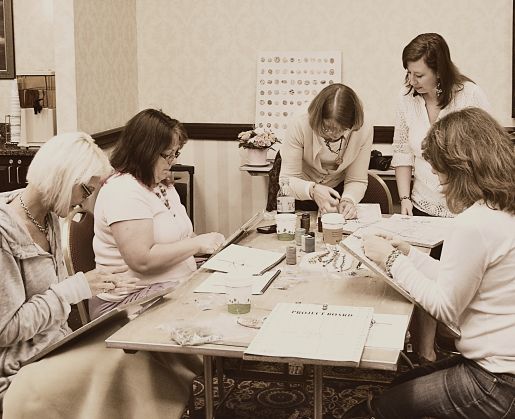 artBLISS2012_Erin's macrame class