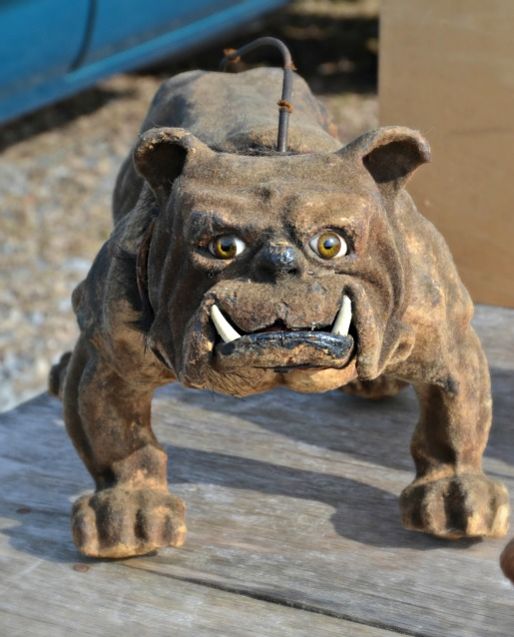 Victorian bull dog pull toy