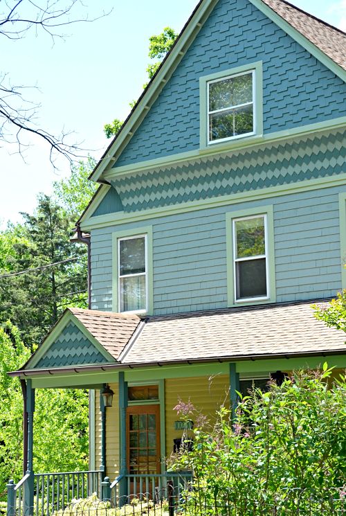 Old blue house