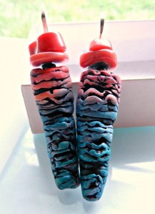 Coral Reef earrings by Christine Damm
